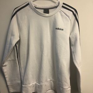 adidas white crew neck